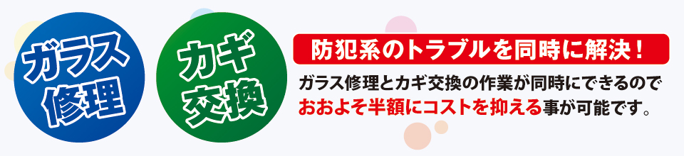 防犯系のトラブルを同時に解決! 防犯系のトラブルを同時に解決!